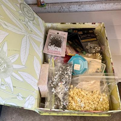 Decorative box of crafting beads