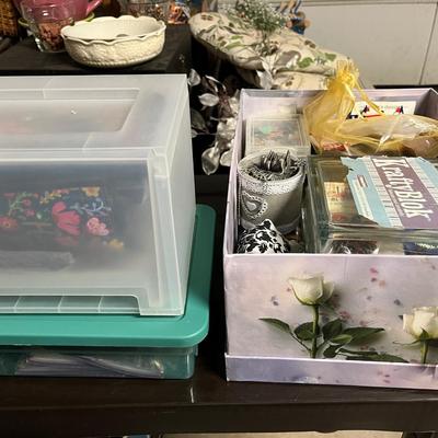 Mixed lot of crafts, jewelry, and more