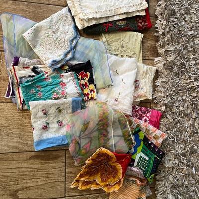Handmade aprons and handkerchiefs