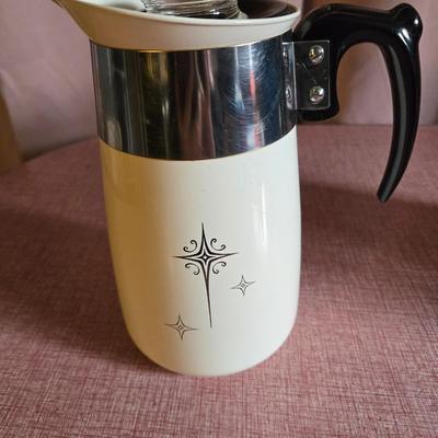Rare Corning Ware Atomic Starburst Percolator