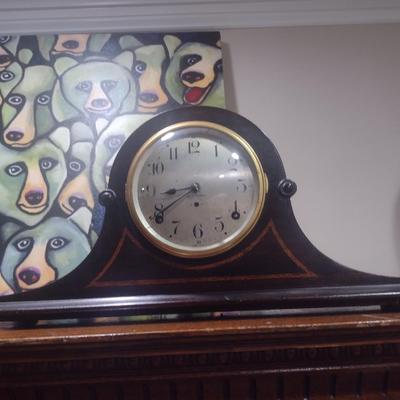 Antique Seth Thomas Humpback Mantle Clock with Key