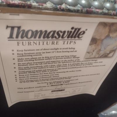 Thomasville Wood Framed Upholstered Armchair