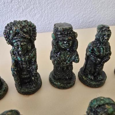 Aztec/Mayan-Themed Chess Set in Decorative Box