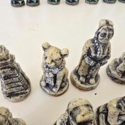 Aztec/Mayan-Themed Chess Set in Decorative Box
