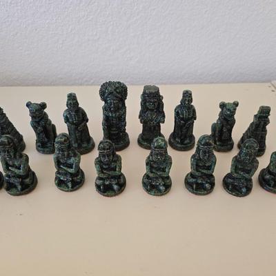 Aztec/Mayan-Themed Chess Set in Decorative Box