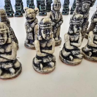 Aztec/Mayan-Themed Chess Set in Decorative Box