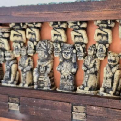 Aztec/Mayan-Themed Chess Set in Decorative Box