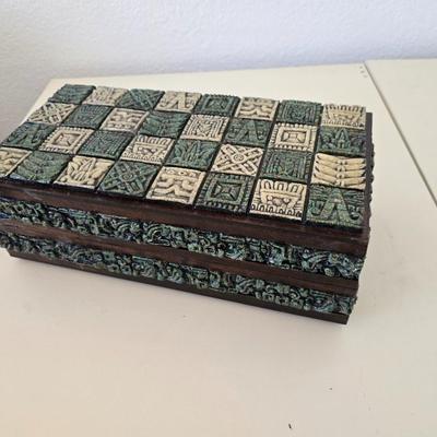 Aztec/Mayan-Themed Chess Set in Decorative Box
