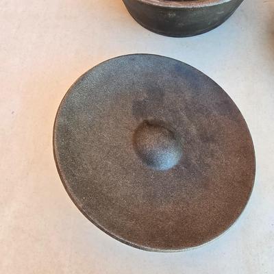 Vintage Cast Iron Cookware duo with a lid that fits both