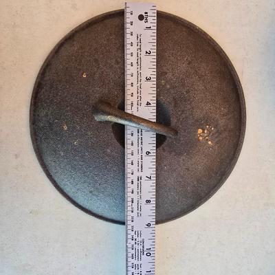 Vintage Cast Iron Cookware duo with a lid that fits both