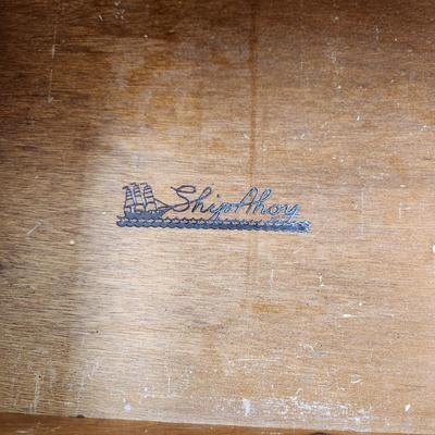 Young Hinkle Ships Ahoy Solid Wood Desk & Chair 46x18x30 knee hole 21