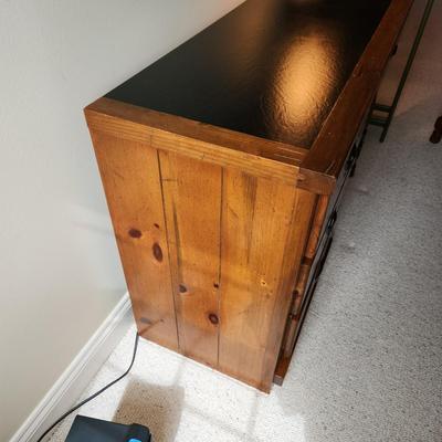 Young Hinkle Ships Ahoy Solid Wood Desk & Chair 46x18x30 knee hole 21