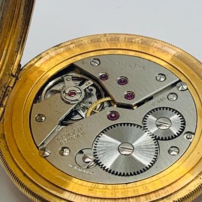 LOT 299: Vintage Arnex Swiss Pocket Watch with Chain