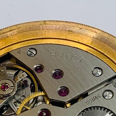 LOT 299: Vintage Arnex Swiss Pocket Watch with Chain
