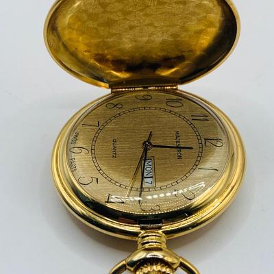 LOT 300: Collection of Vintage Pockets Watches by Benus, Rene Pavot, & Majestron and Vintage Large Sportsman Lighter from Japan