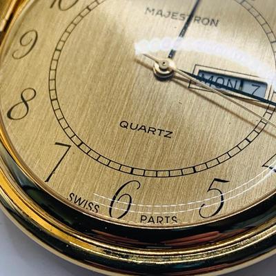 LOT 300: Collection of Vintage Pockets Watches by Benus, Rene Pavot, & Majestron and Vintage Large Sportsman Lighter from Japan