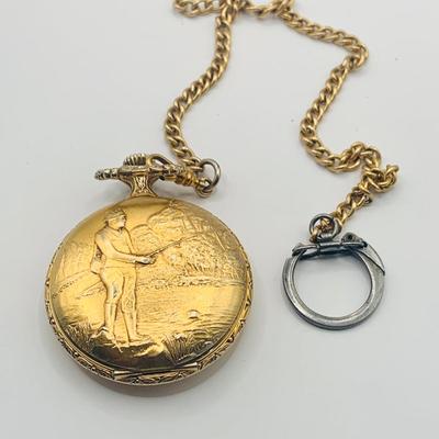 LOT 300: Collection of Vintage Pockets Watches by Benus, Rene Pavot, & Majestron and Vintage Large Sportsman Lighter from Japan