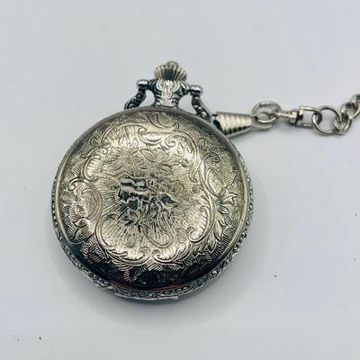 LOT 300: Collection of Vintage Pockets Watches by Benus, Rene Pavot, & Majestron and Vintage Large Sportsman Lighter from Japan