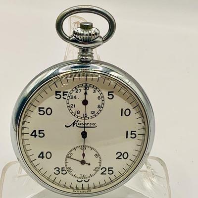 LOT 301: Collection of Vintage Swiss Made Stop Watches by Camero, Zonex, Minerva 1939 US Navy