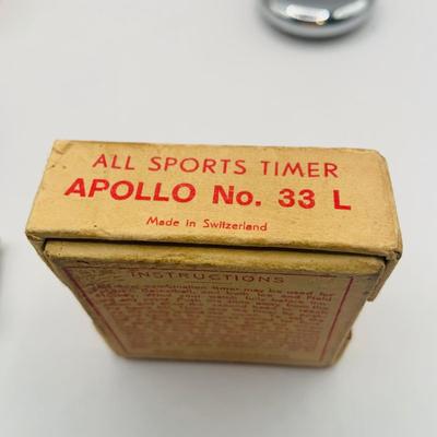 LOT 302: Assortment of Vintage Stop Watches - Swiss Made Apollo and Thales and One From the USSR