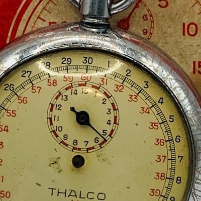 LOT 302: Assortment of Vintage Stop Watches - Swiss Made Apollo and Thales and One From the USSR