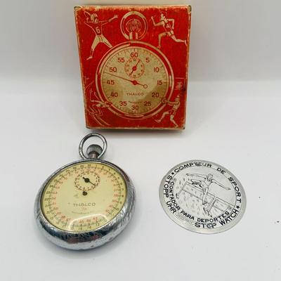LOT 302: Assortment of Vintage Stop Watches - Swiss Made Apollo and Thales and One From the USSR
