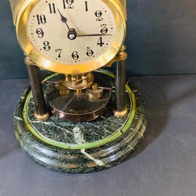 LOT 305: Vintage Marble Base BHA Anniversary Clock
