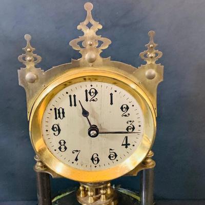 LOT 305: Vintage Marble Base BHA Anniversary Clock