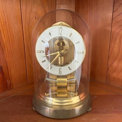 LOT 306: Set of 2 Brass Art Deco Clocks