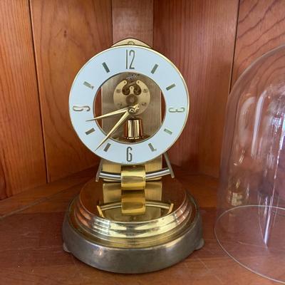 LOT 306: Set of 2 Brass Art Deco Clocks