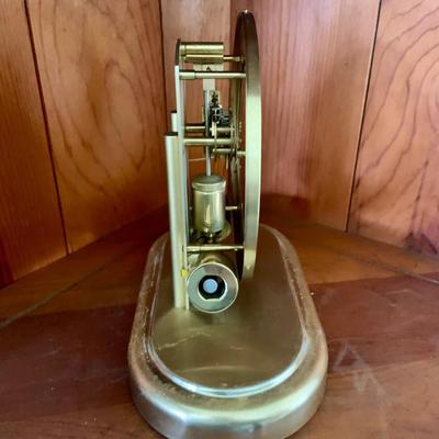 LOT 306: Set of 2 Brass Art Deco Clocks