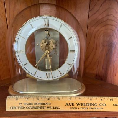 LOT 306: Set of 2 Brass Art Deco Clocks