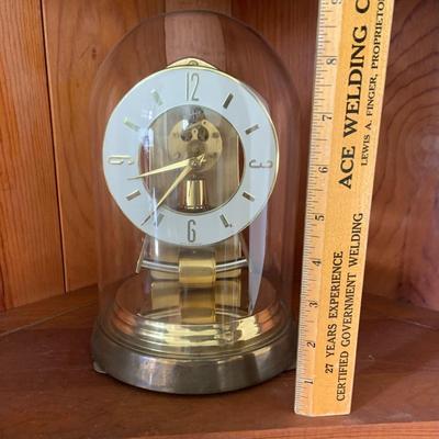LOT 306: Set of 2 Brass Art Deco Clocks