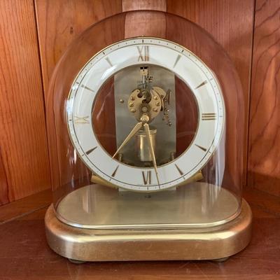 LOT 306: Set of 2 Brass Art Deco Clocks