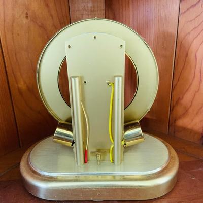 LOT 306: Set of 2 Brass Art Deco Clocks