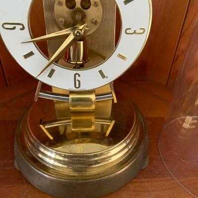 LOT 306: Set of 2 Brass Art Deco Clocks
