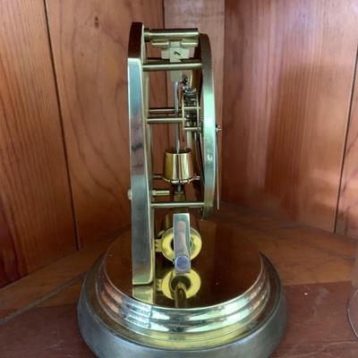 LOT 306: Set of 2 Brass Art Deco Clocks