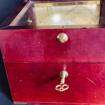 LOT 307: Franklin Mint Christopher Columbus 500 Anniversary Chronometer and Bronze Columbus Medal
