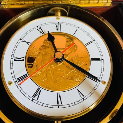 LOT 307: Franklin Mint Christopher Columbus 500 Anniversary Chronometer and Bronze Columbus Medal