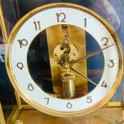 LOT 308: Vintage Junghans Brass Clock