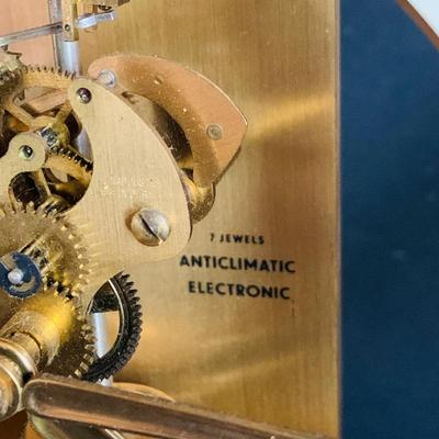 LOT 308: Vintage Junghans Brass Clock