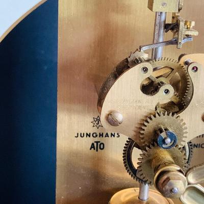 LOT 308: Vintage Junghans Brass Clock