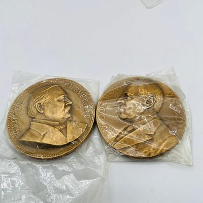 LOT 310: Collection of Six (6) Bronze Medal with US Presidents Willam McKinley, Grover Cleveland and Woodrow Wilson