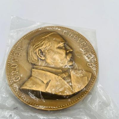 LOT 310: Collection of Six (6) Bronze Medal with US Presidents Willam McKinley, Grover Cleveland and Woodrow Wilson