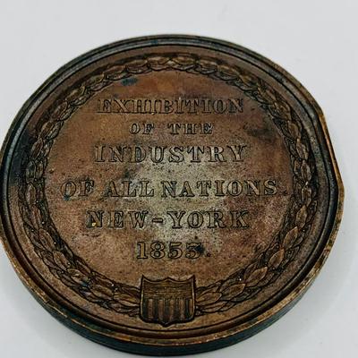 LOT Collection of Eight (8) Vintage and Antique Bronze Medals/Medallion From the. Nineteenth Cenury