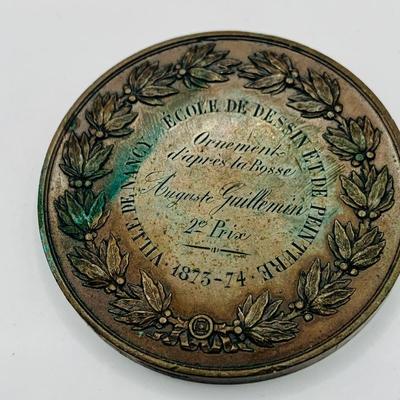 LOT Collection of Eight (8) Vintage and Antique Bronze Medals/Medallion From the. Nineteenth Cenury