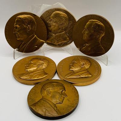 LOT 314: Assortment of Bronze Medals Featuring US Presidents and More