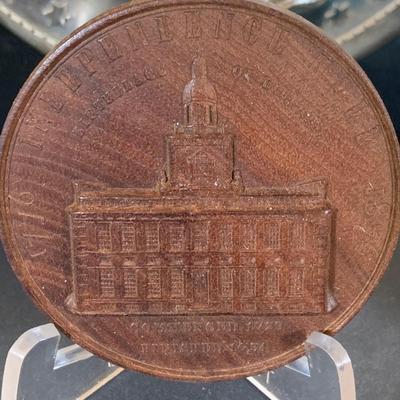 LOT 316: South Jersey/Philly Local and Other Memorabilia Including Tokens, Bronze Medals Post Cards, Signed Books, Photos and More