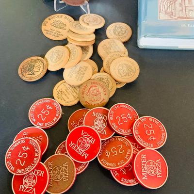 LOT 316: South Jersey/Philly Local and Other Memorabilia Including Tokens, Bronze Medals Post Cards, Signed Books, Photos and More