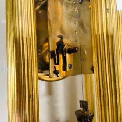 LOT 318: Set of Three (3) Large 400 Day Brass Anniversary Clocks
